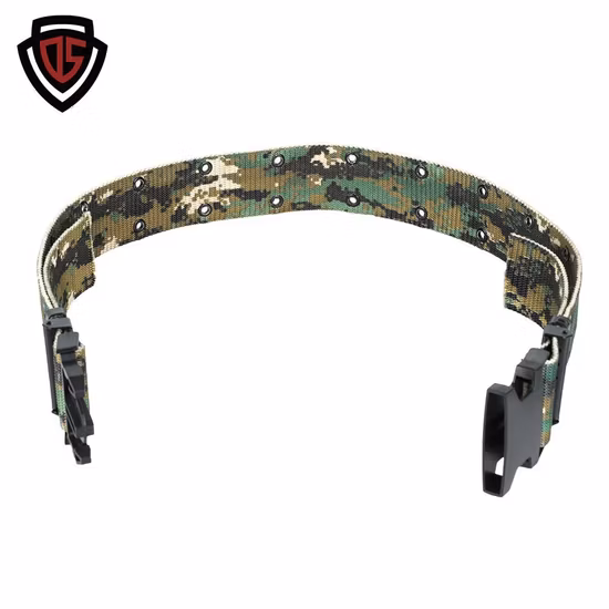 Heavy Duty OEM ODM Réglable Personnalisé Police Armée Style Ceinture Combat En Plein Air Élastique En Nylon Polyester Sangle Tactique Militaire Style Ceintures