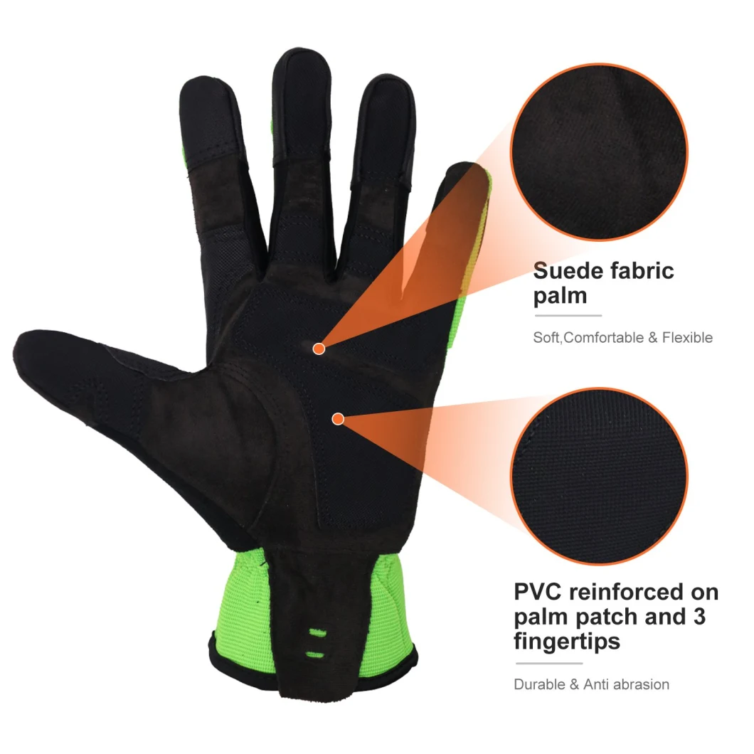 Pri Anti-Slip Touch Screen Heavy Duty Tactical Cycling Gloves Impact Protection Mechanic Gloves Rigger Gloves