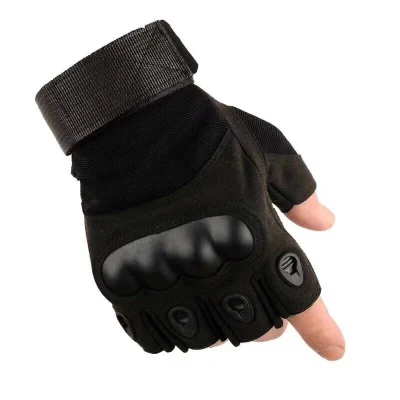 Gants tactiques avancés de style militaire à demi-doigts