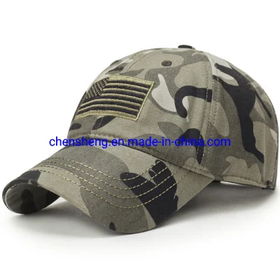 Nouveaux hommes USA drapeau Camouflage Baseball armée broderie coton tactique Snapback papa chapeau mâle été Sports amérique casquette de camionneur