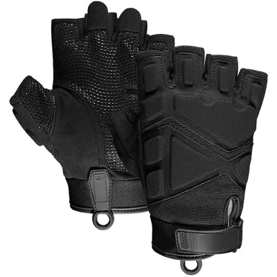 Gants de protection d'entraînement tactique de moto en plein air à demi-doigts