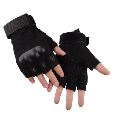 Gants de vélo de vélo Gants tactiques respirants à demi-doigts rembourrés